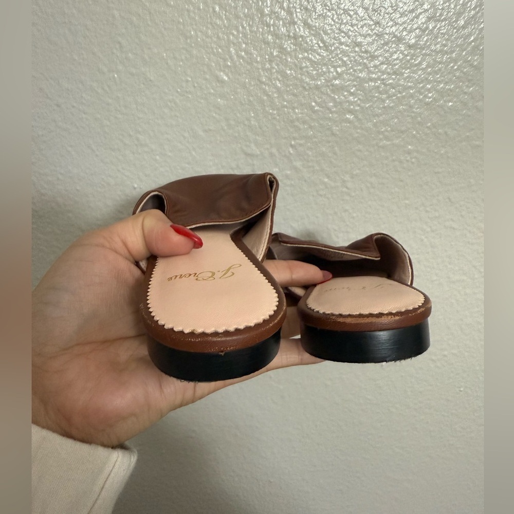 J. Crew Pointed-toe slides in leather - image 4